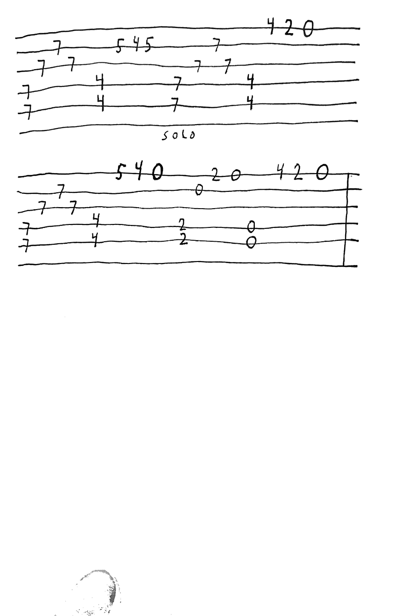 Guitar tab